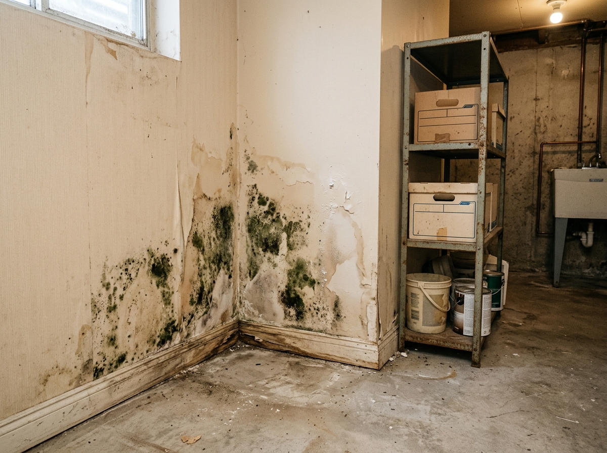 Mold on Walls in Basement
